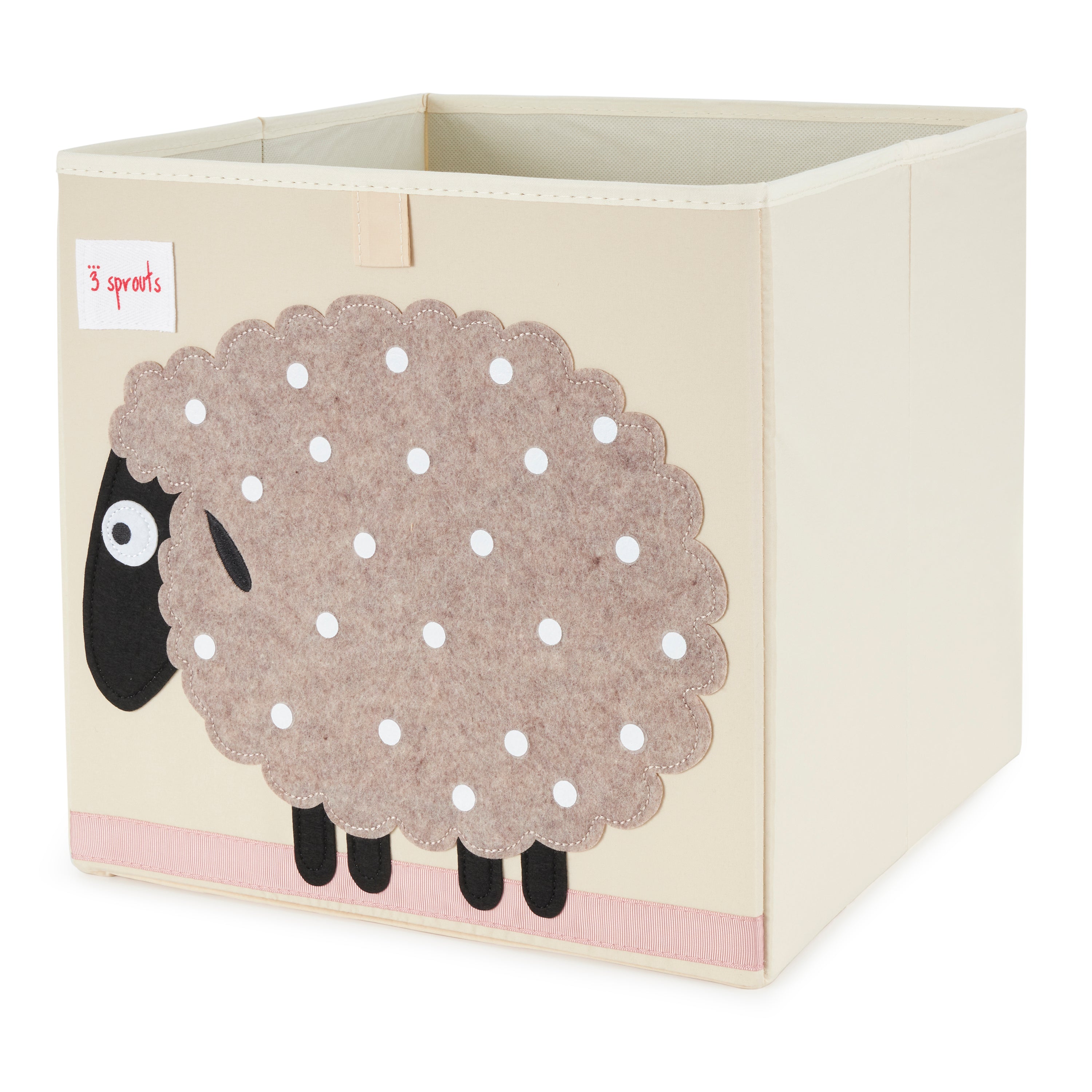 3 Sprouts Kids Fabric Penguin and Sheep Storage Cube Soft Toy Bins (Open Box) - VMInnovations