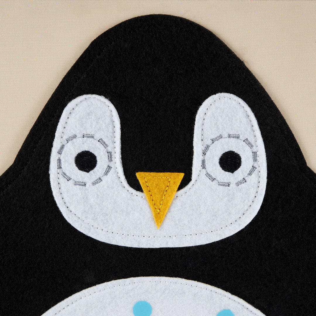 3 Sprouts Kids Fabric Penguin and Sheep Storage Cube Soft Toy Bins (Open Box)