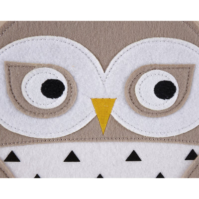 3 Sprouts Children's Fabric Storage Cube Bundle with Blue Cat and Friendly Owl - VMInnovations