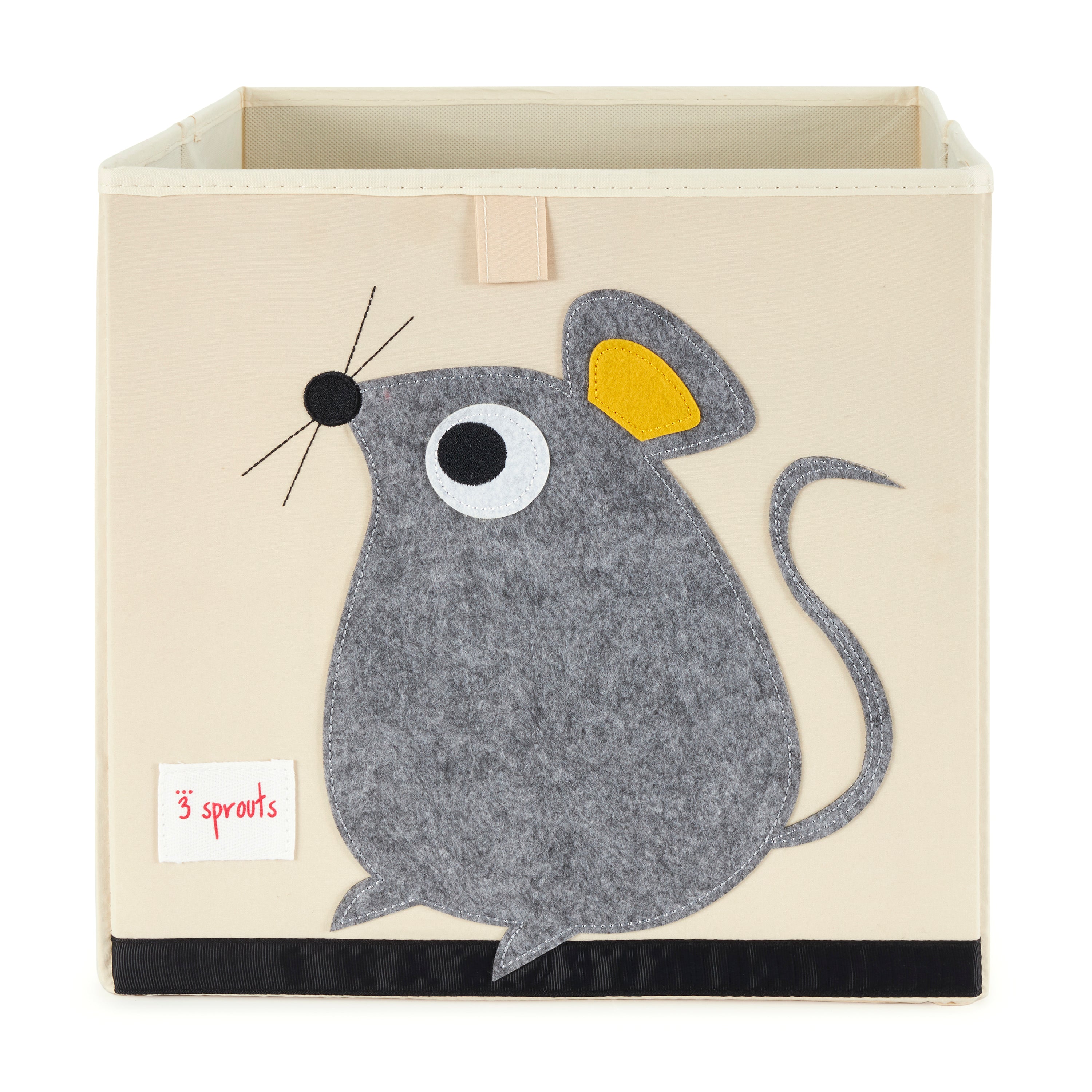 3 Sprouts Kids Felt Mouse Storage Cube Box Toy Bin w/ Penguin Storage Cube Bin