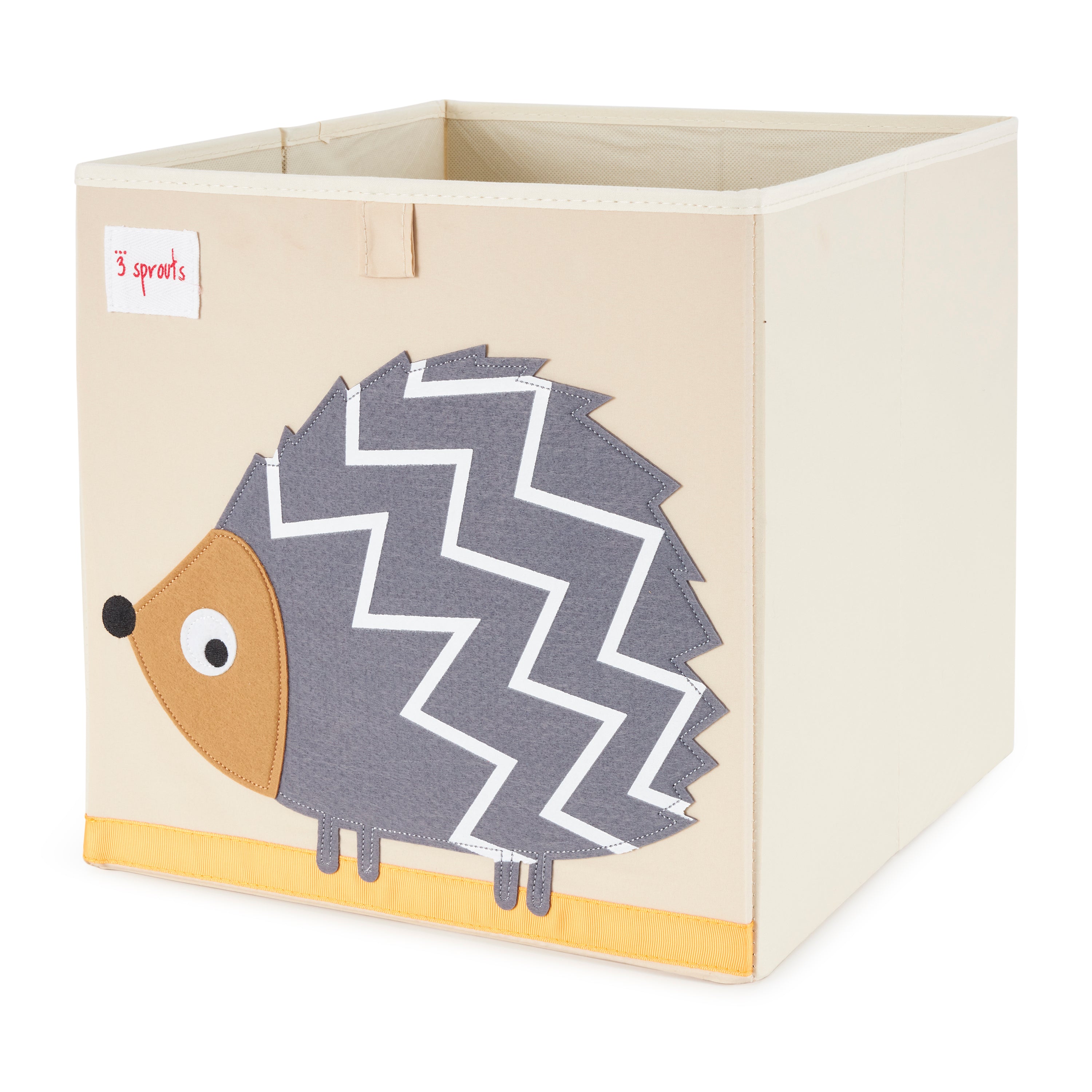 3 Sprouts Children's Foldable Fabric Storage Box Soft Toy Bins, Hedgehog & Mouse