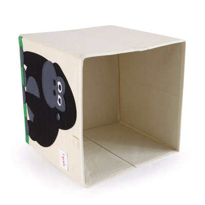 3 Sprouts Children's Fabric Storage Cube Bundle w/ Gorilla and Kangaroo (2 Pack) - VMInnovations
