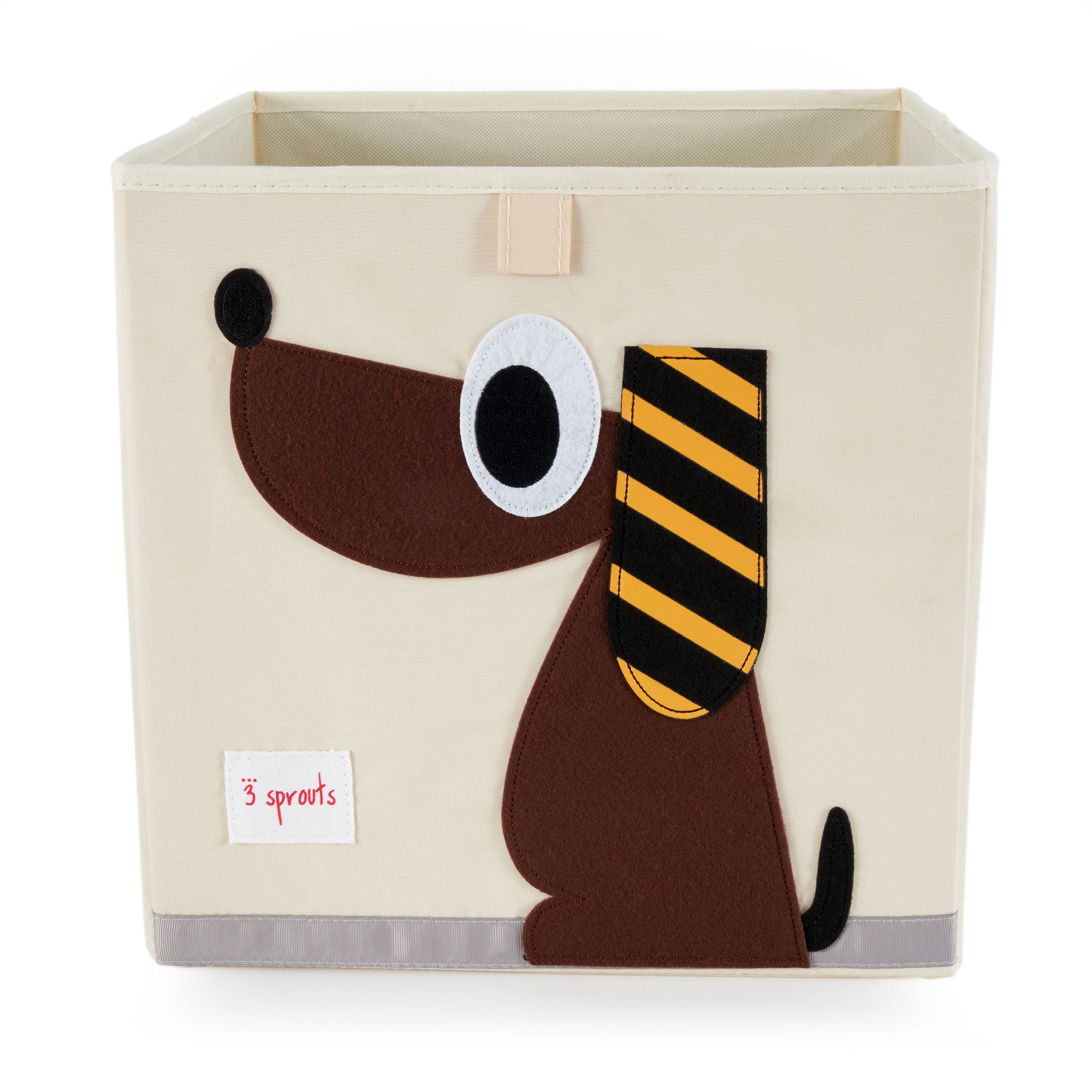 3 Sprouts Fabric Storage Cube Box Toy Bin, Brown Dog & Bunny Rabbit (2 Pack) - VMInnovations