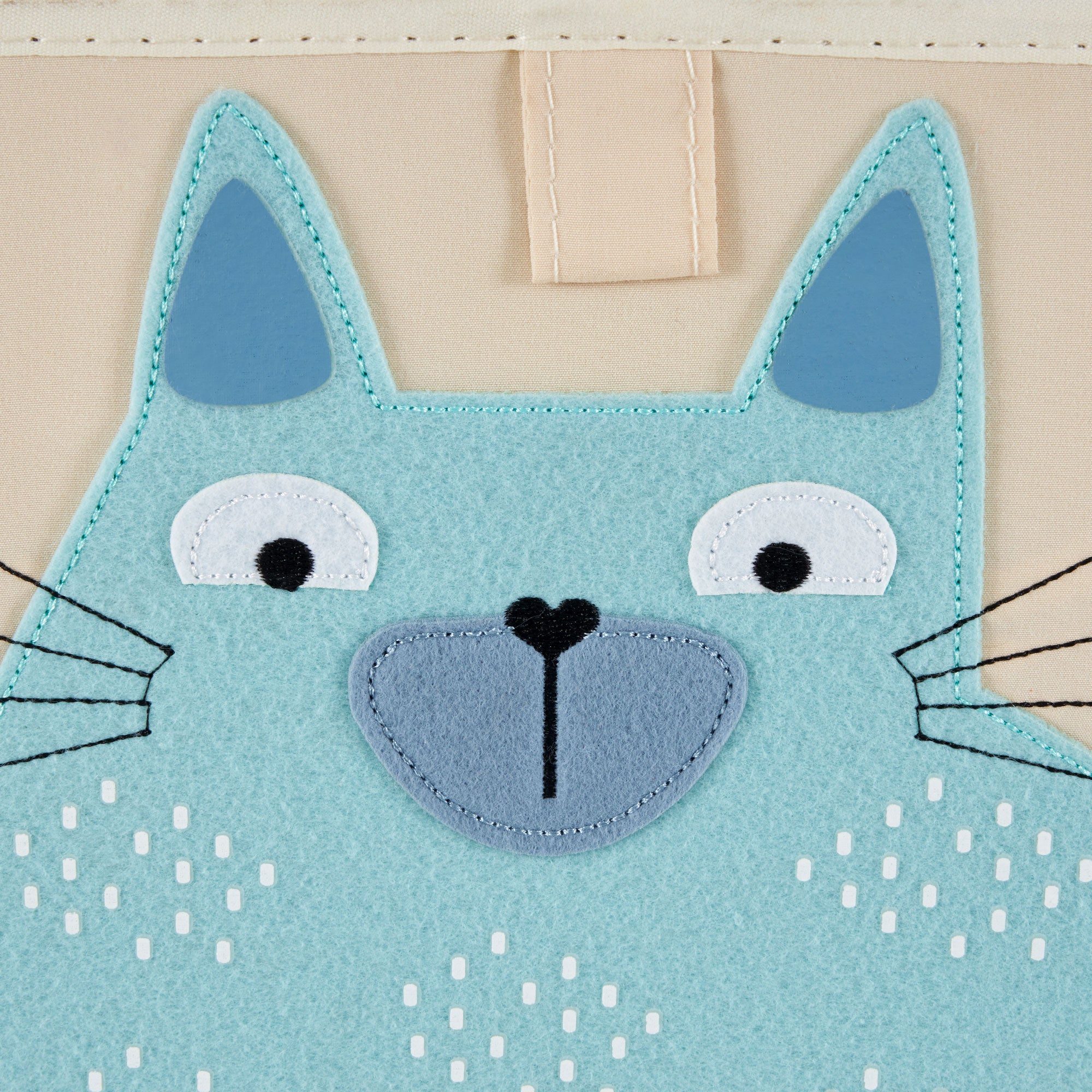 3 Sprouts Toddler Foldable Fabric Storage Cube Box Storage Bins, Cat/Dog/Mouse
