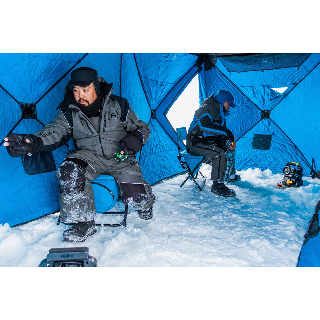 CLAM Portable 6 x 12 Ft C-720 Pop Up Ice Fishing Thermal Hub Shelter Tent (Used) - VMInnovations