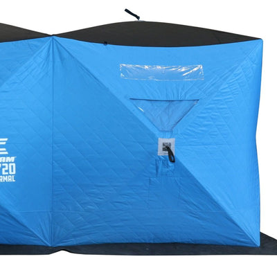 CLAM Portable 6 x 12 Ft C-720 Pop Up Ice Fishing Thermal Hub Shelter Tent (Used) - VMInnovations