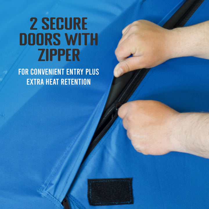 Portable 6 x 12 Ft C-720 Pop Up Ice Fishing Thermal Hub Shelter Tent (Open Box)