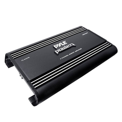 Pyle PLA4478 Bridgeable 4 Channel 4000 Watt Car Audio Mosfet Amplifier (4 Pack)