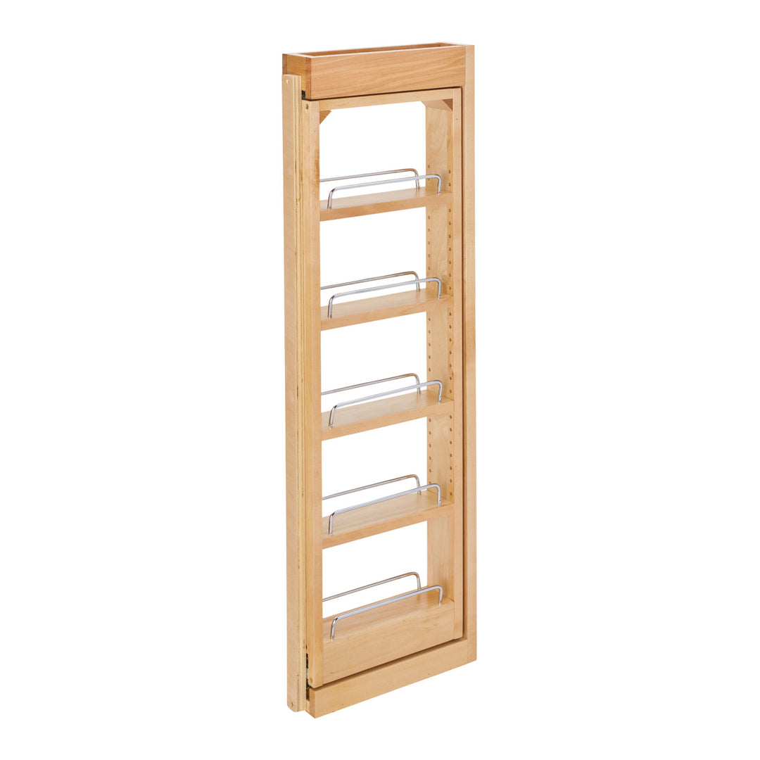 Rev-A-Shelf Pullout Wall Filler Cabinet Wooden Organizer, 36" Hgt, 432-WF36-3C