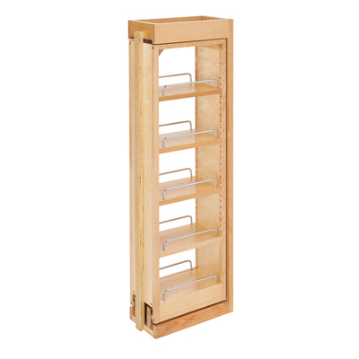 Rev-A-Shelf Pull Out Wall Filler Cabinet Wooden Organizer, 36" Hgt, 432-WF36-6C