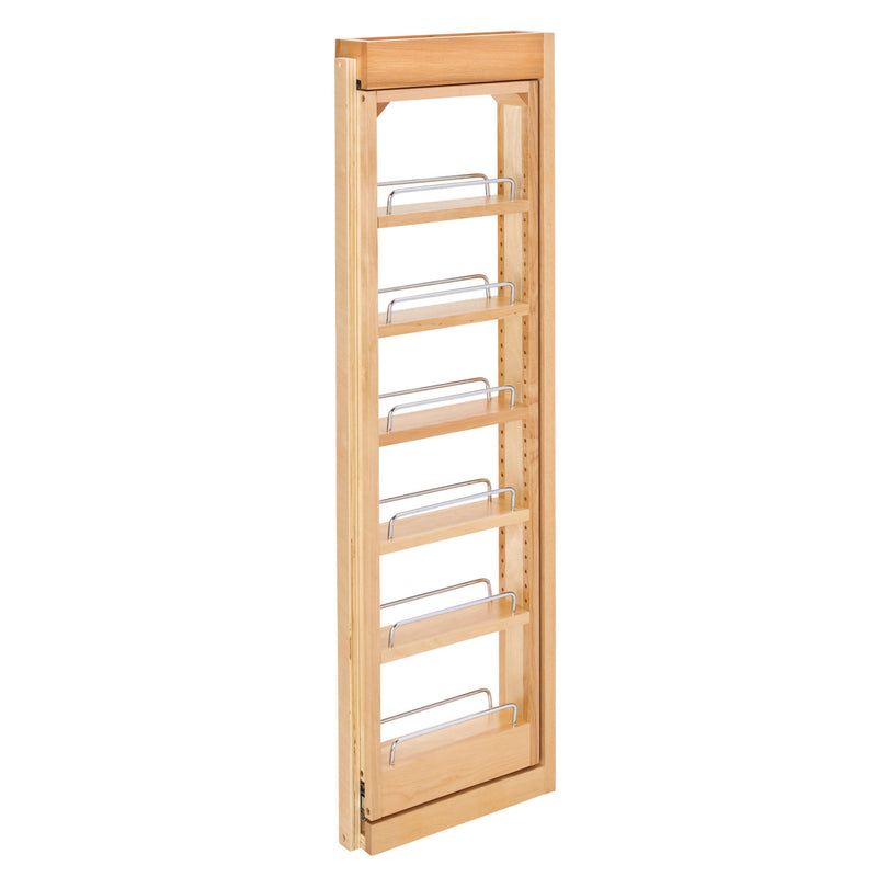 Rev-A-Shelf Pull Out Wall Filler Cabinet Wooden Organizer, 39" Hgt, 432-WF39-3C