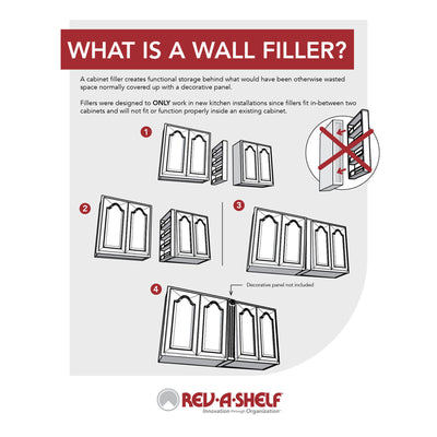 Rev-A-Shelf 432-WF39-6C 6"x39" Pullout Between Cabinet Wall Filler Storage(Used)