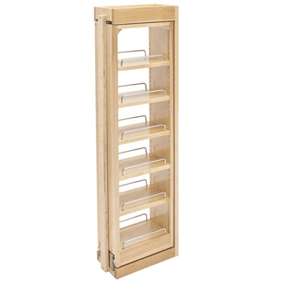 Rev-A-Shelf Pullout Wall Filler Cabinet Wooden Organizer, 39" Hgt, 432-WF39-6C