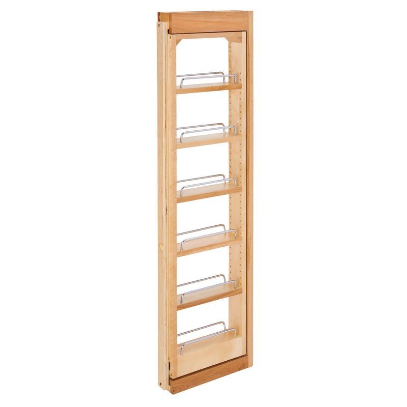 Rev-A-Shelf Pull Out Wall Filler Cabinet Wooden Organizer, 42" Hgt, 432-WF42-3C
