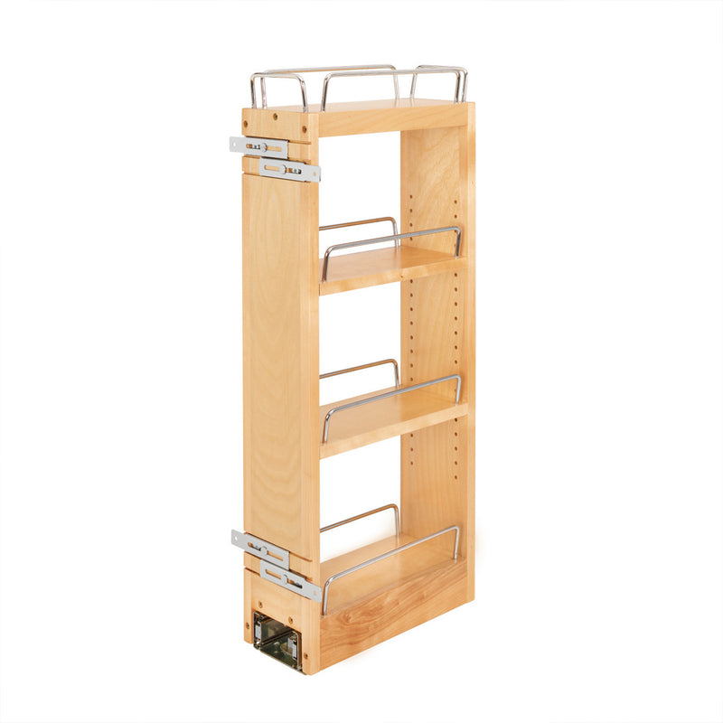 Rev-A-Shelf 5" Pullout Soft Close Cabinet Storage Organizer, Wood (Open Box)