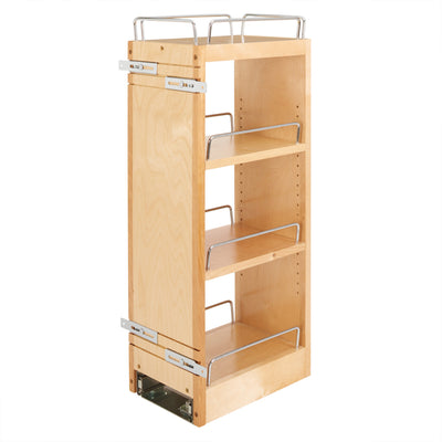 Rev-A-Shelf 448-BBSCWC-8C 8" Pullout Soft Close Storage Organizer, Wood (Used)