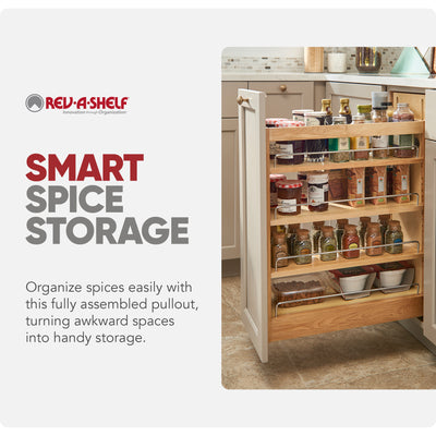 Rev-A-Shelf 9 Inch Base Pullout Soft Close Cabinet Storage Organizer (Open Box)