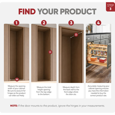 Rev-A-Shelf 11" Door/ Drawer Base Cabinet Organizer Soft-close, 448-BDDSC-11C