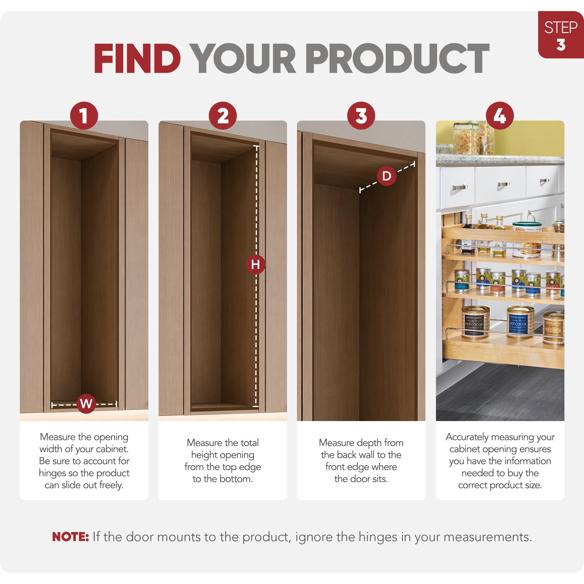 Rev-A-Shelf 8" Door/ Drawer Base Cabinet Organizer Soft-close, 448-BDDSC-8C