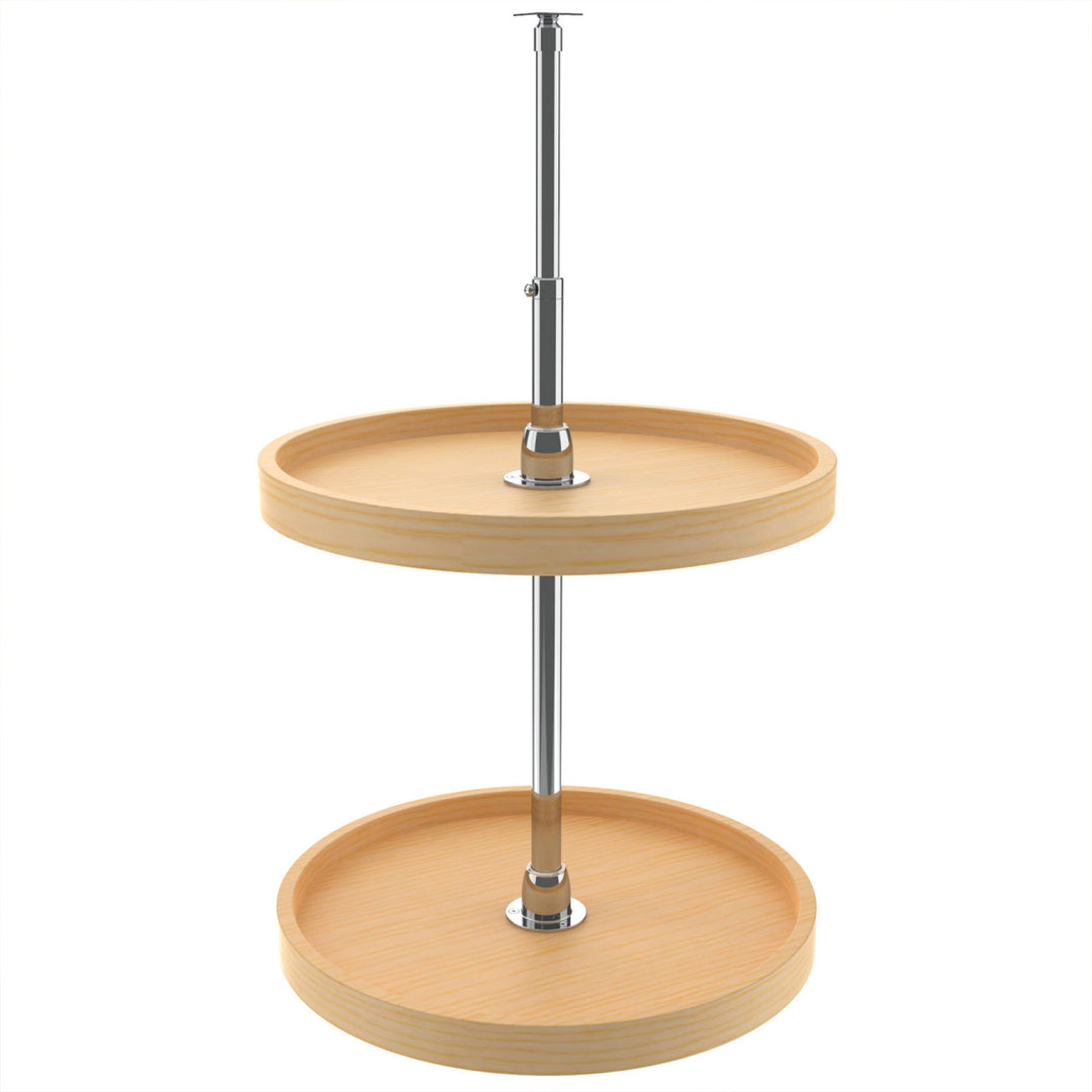 Rev-A-Shelf 18" Lazy Susan Full Circle 2-Shelf Storage, Maple, 4WLS072-18-52 - VMInnovations