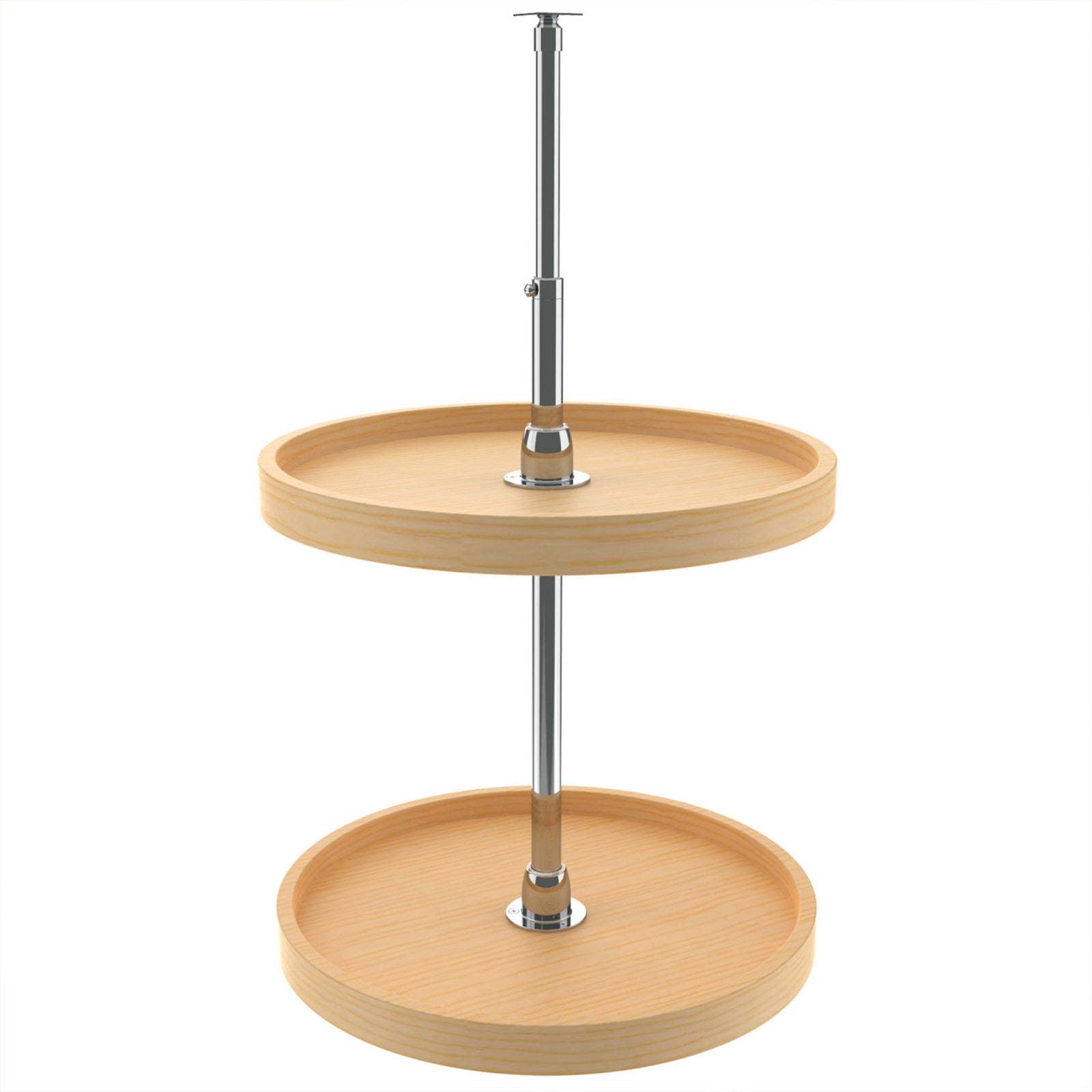 Rev-A-Shelf 18" Lazy Susan Full Circle 2-Shelf Storage, Maple, 4WLS072-18-52 - VMInnovations