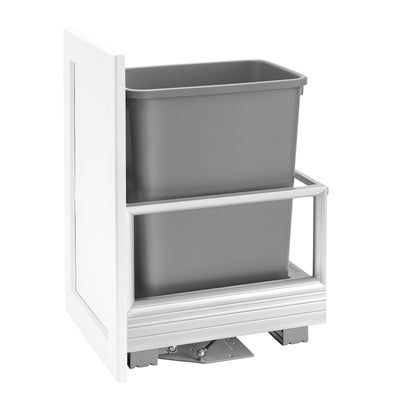 Rev-A-Shelf Pullout Kitchen Trash Can 35 qt. w/ Soft-close, Grey, 5149-15DM18-117 - VMInnovations