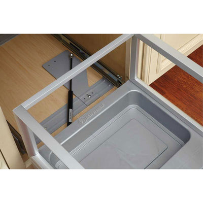 Rev-A-Shelf Pullout Kitchen Trash Can 35 qt. w/ Soft-close, Grey, 5149-15DM18-117 - VMInnovations