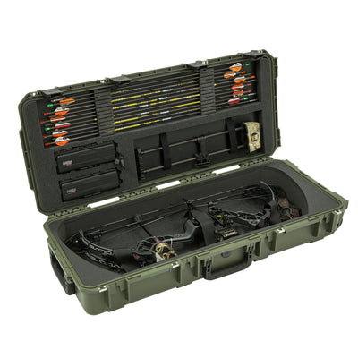 SKB Cases Hard Plastic Exterior Parallel Limb Bow Crossbow Case, Green(Open Box) - VMInnovations