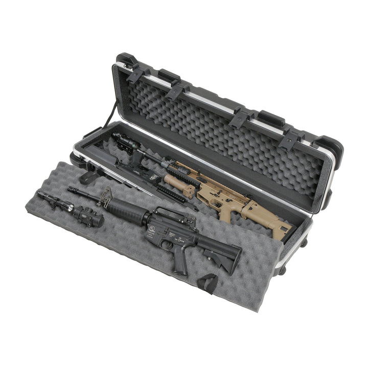 SKB Cases 4009 Hard Exterior Waterproof Short Double Rifle Transport Case, Black - VMInnovations