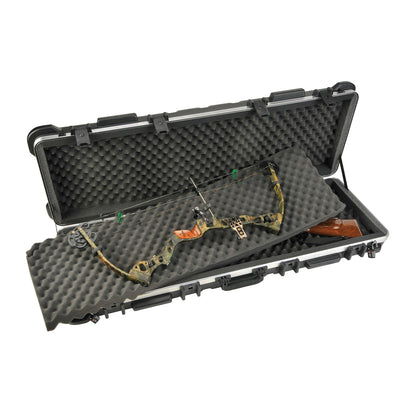 SKB Cases 2SKB-5014 Hard Exterior Waterproof ATA 50-Inch Double Bow Case, Black