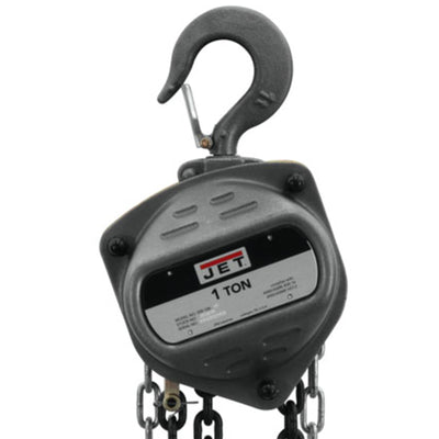 Jet S90-100-15 Contractor 1 Ton Hand Chain Hoist with 15 Foot Lift & 2 Hooks
