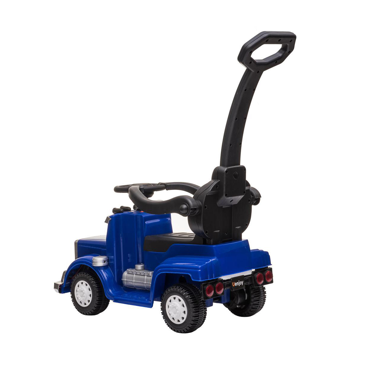 Best Ride On Cars 4-in-1 18 Wheeler Baby Push Car Stroller w/ LED Lights, Blue