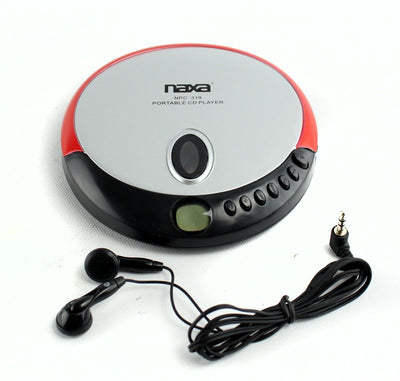 Naxa NX-319 Portable CD Player w/Earbuds Red NPC-319