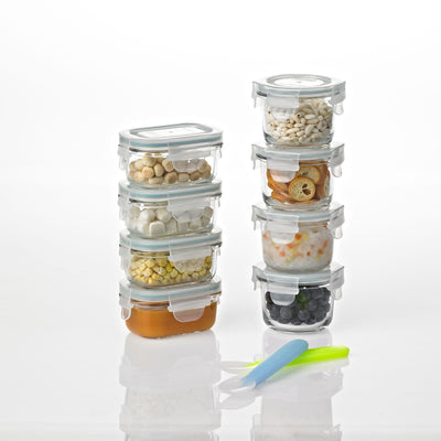 Glasslock Baby Food BPA Free Glass Storage Containers 18 Piece Set (Open Box) - VMInnovations