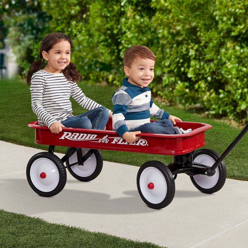 Radio Flyer 18Z 10 Inch Steel Wheels Classic Design Kids Red Wagon (Used)