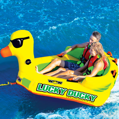 WOW Watersports Mega Ducky 2 Person Boating Tube and Big Ducky 3 Person Tube