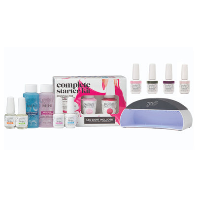 Gelish Mini Starter Kit with 5 Colors, LED Light, & 9mL Primrose & Proper Polish