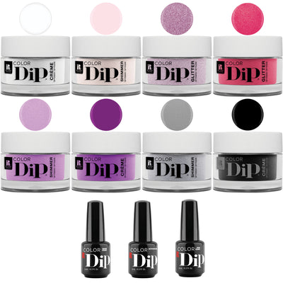 Red Carpet Manicure Nail Color Dip Powder Essentials Kit, 8 Colors (Open Box)