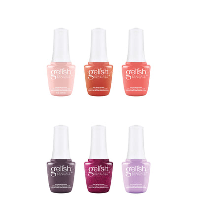 Gelish Sunrise 9 mL Soak Off Shimmering Gel Nail Polish Set & Basix Care Kit - VMInnovations