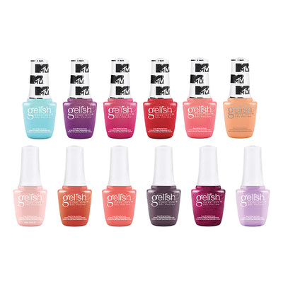 Gelish Sunrise and MTV Collection 9 mL Soak Off Shimmering Gel Nail Polish Sets