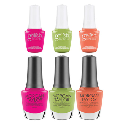 Gelish Mini & Morgan Taylor Feel the Vibes Gel Polish and Lacquer Set (Open Box)