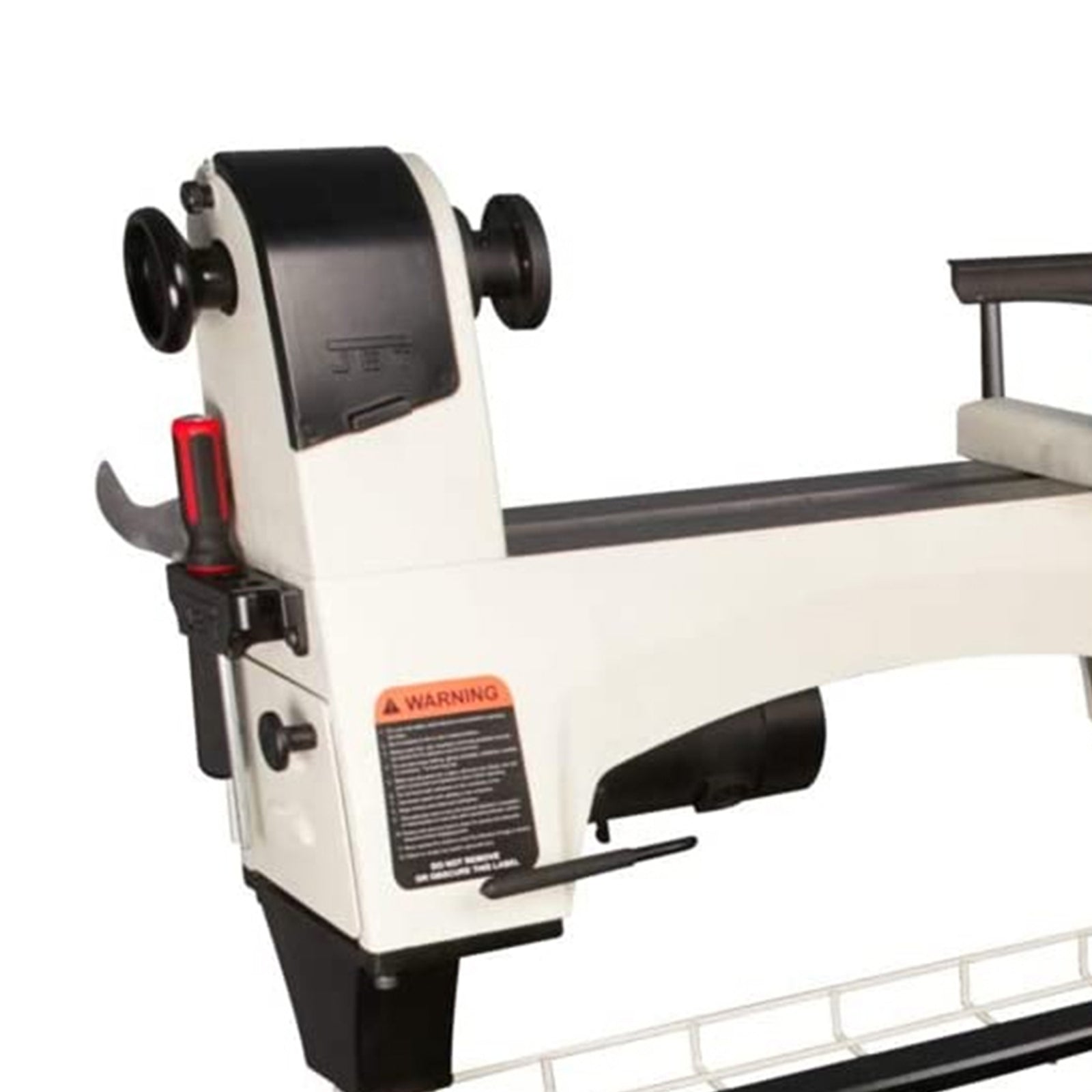 Jet Woodworking 20" Lathe Bed Extension Kit for Jet JWL-1221VS, White (Used) - VMInnovations
