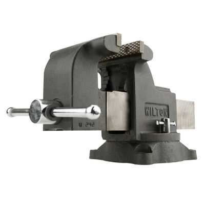 Wilton Tools 63301 5" Wide Jaw 5" Jaw Opening Steel Swivel Base Mechanics Vise