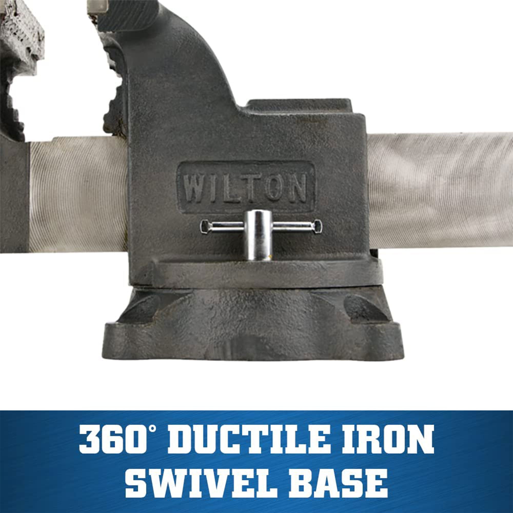 Wilton Tools 63301 5" Wide Jaw 5" Jaw Opening Steel Swivel Base Mechanics Vise