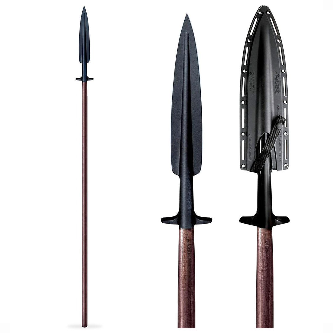 Cold Steel Med Carbon SK 5 Steel Boar Hunting Spear w/Secure Ex Sheath(Open Box)