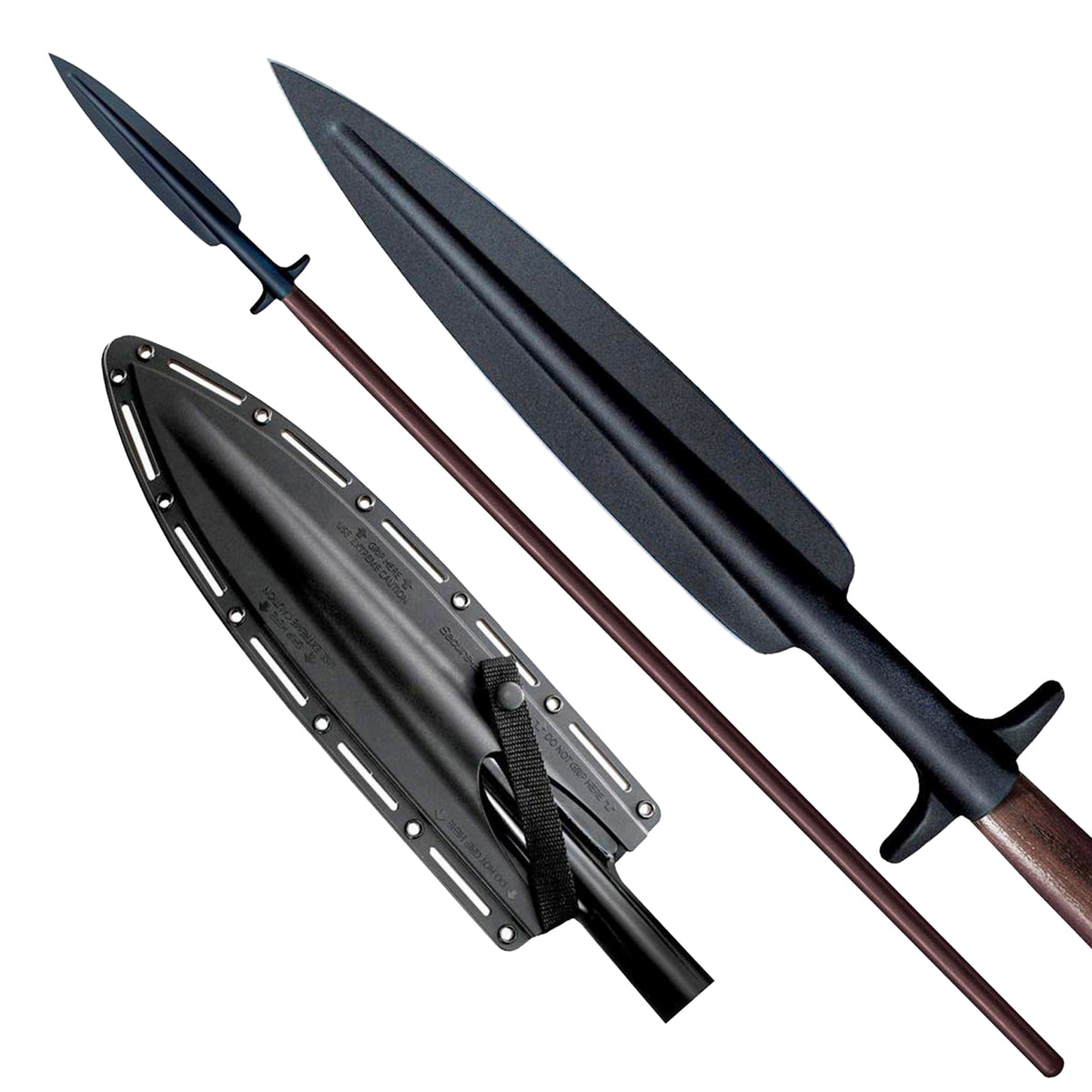 Cold Steel Med Carbon SK 5 Steel Boar Hunting Spear w/Secure Ex Sheath(Open Box) - VMInnovations