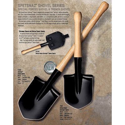 Cold Steel 92SF Spetsnaz Tactical Camp Shovel for Camping, Survival, & Outdoors