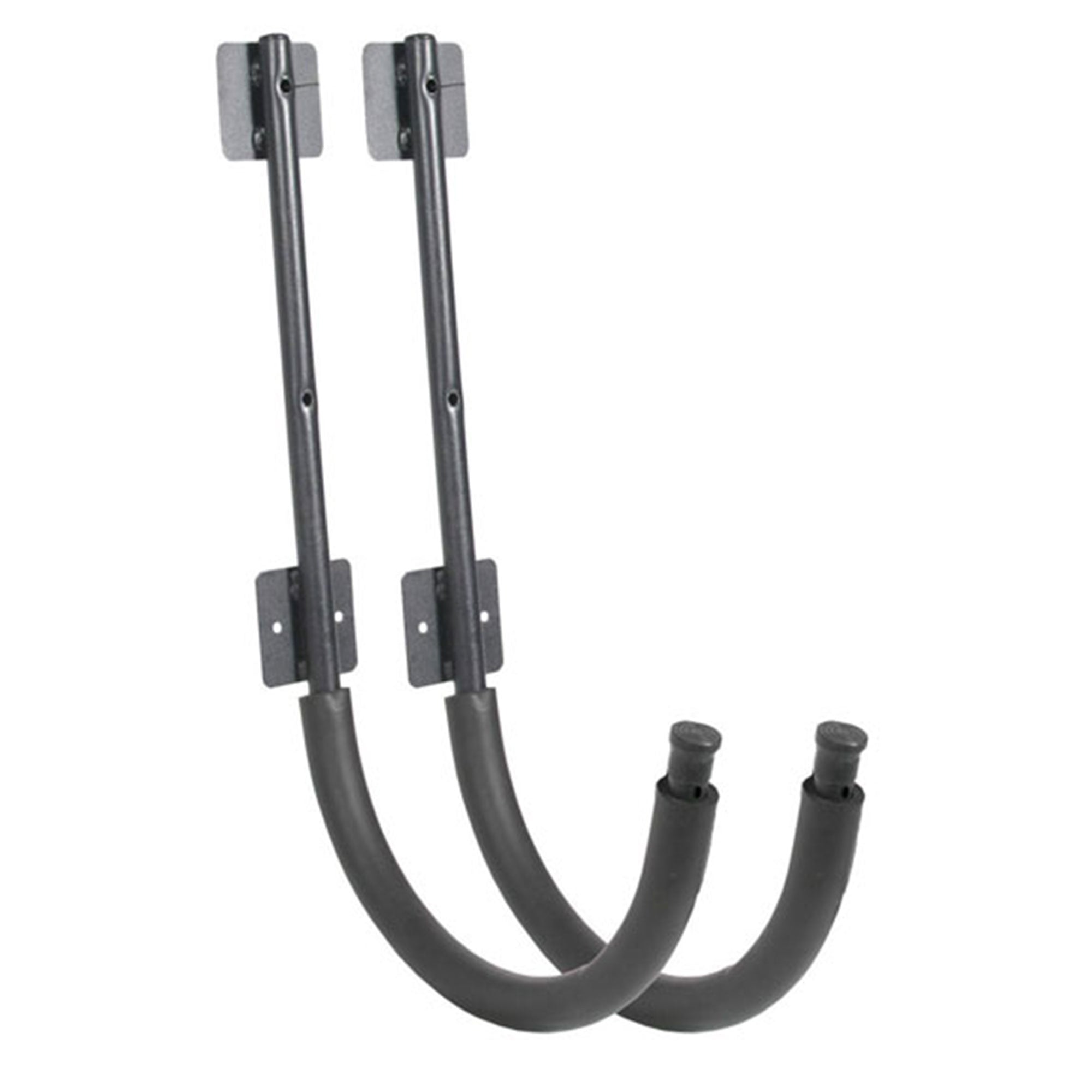 Seattle Sports Powder Coated Steel Kayak Wall Hangers Storage Rack Pair, Black