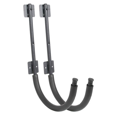 Seattle Sports Powder Coated Steel Kayak Wall Hangers Storage Rack Pair, Black