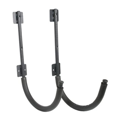 Seattle Sports Powder Coated Steel Kayak Wall Hangers Storage Rack Pair, Black